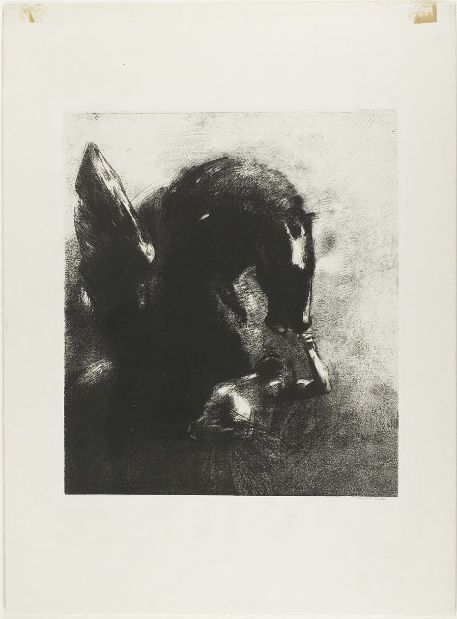 Pegaz w niewoli autorstwa Odilon Redon