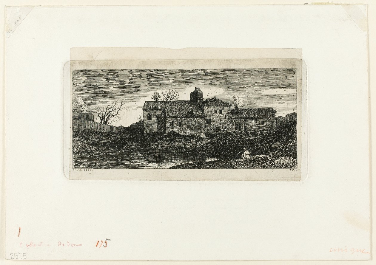 Kaplica i Hospicjum Pielgrzyma w Harambeltz (Basses-Pyrenees) autorstwa Odilon Redon