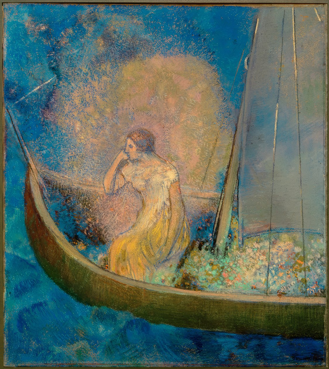 Łódź autorstwa Odilon Redon