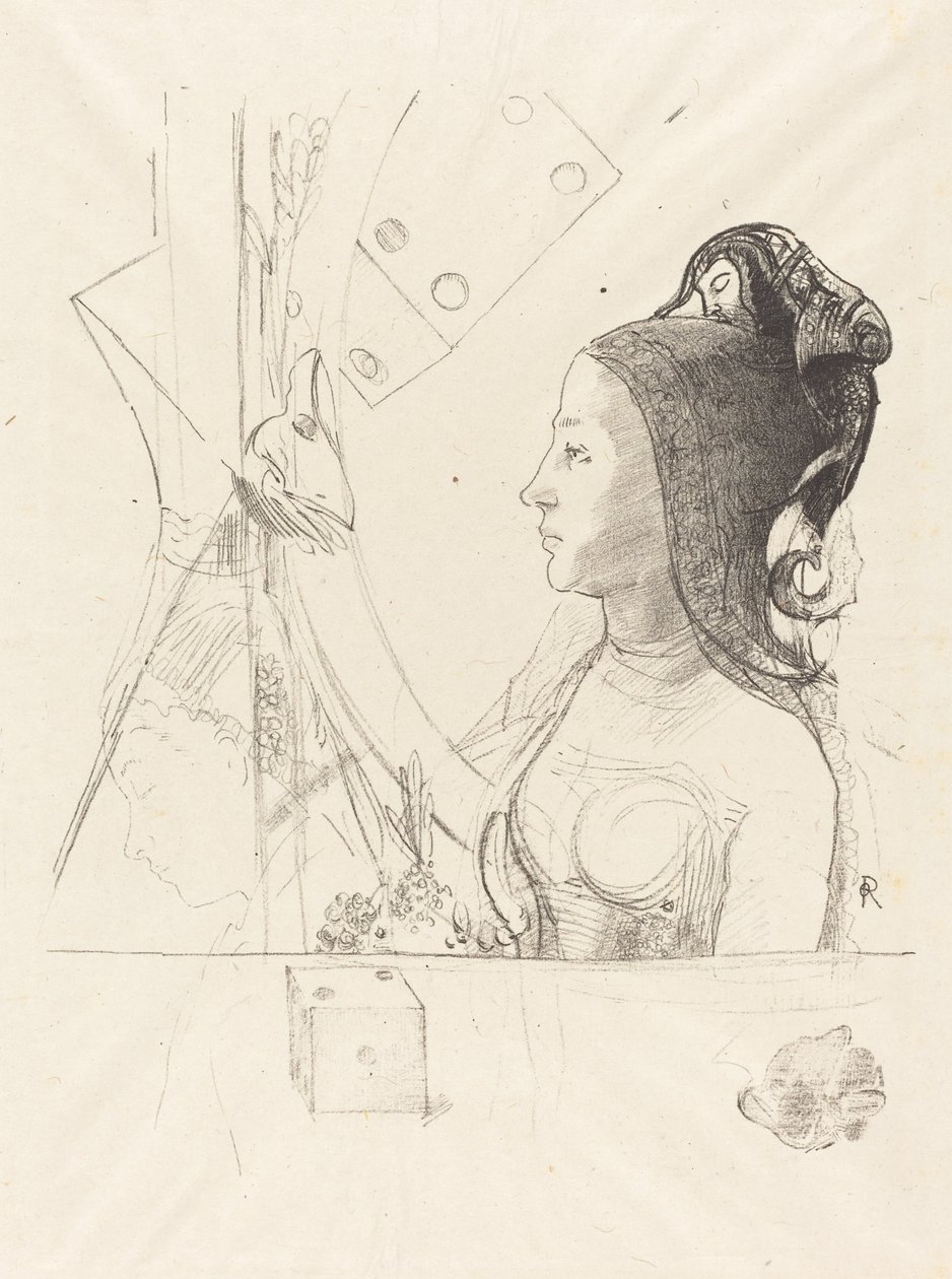 Profil kobiety autorstwa Odilon Redon