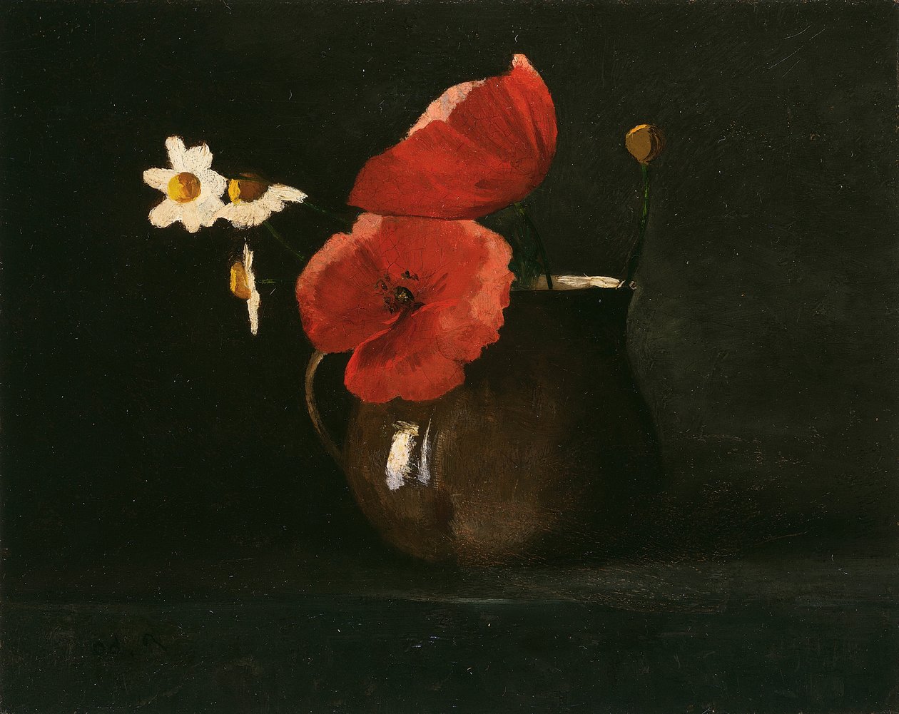 Kwiaty: maki i stokrotki, ok. 1867. autorstwa Odilon Redon