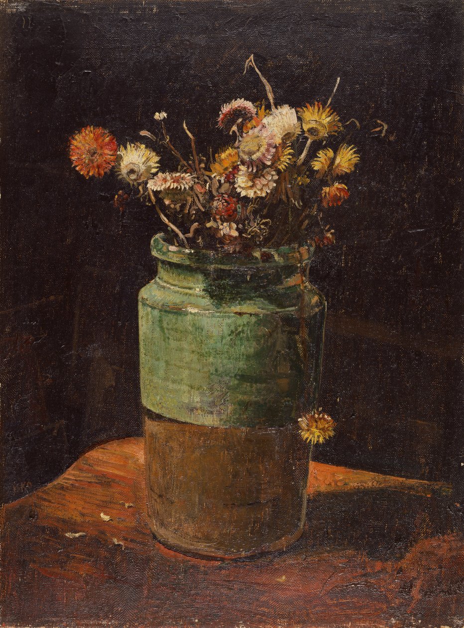 Kwiaty w wazonie autorstwa Odilon Redon
