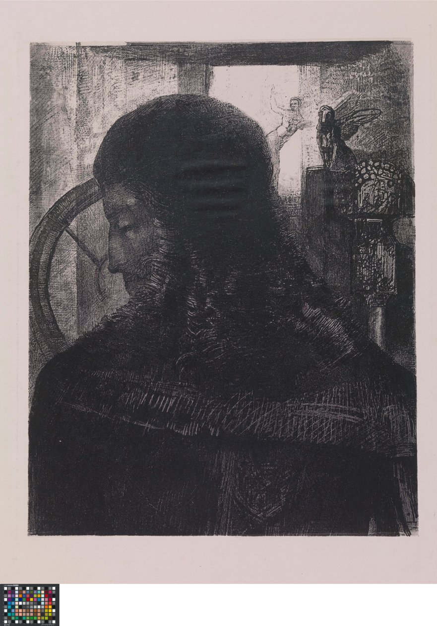 Niemiecki: Der alte Ritter
niderlandzki: De oude Ridder autorstwa Odilon Redon