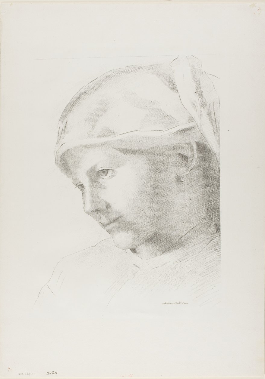 Dziewczyna autorstwa Odilon Redon