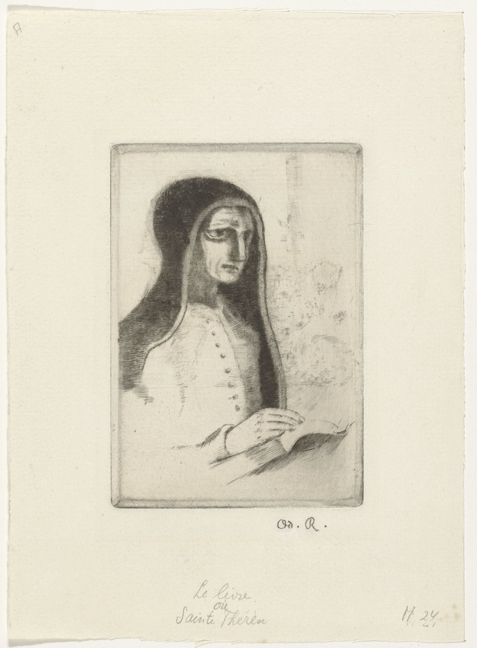 Het książka Księga (Sainte-Thérèse) autorstwa Odilon Redon