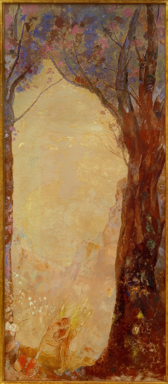 Walka Jakuba z aniołem autorstwa Odilon Redon
