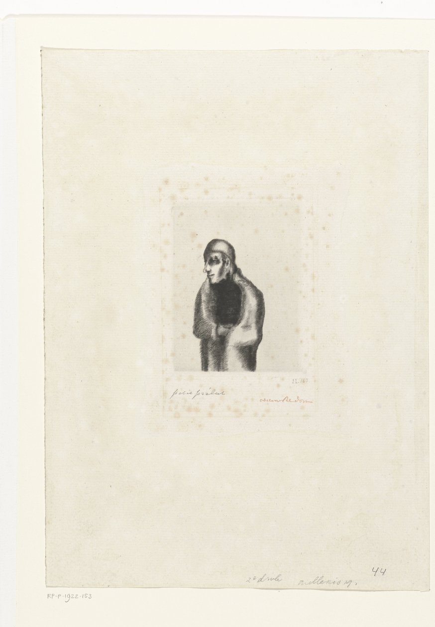 Mały prałat Mały prałat (tytuł na obiekcie) autorstwa Odilon Redon