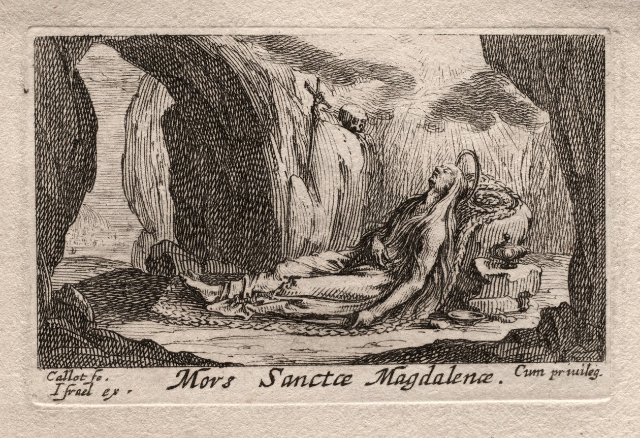 Pokutnicy: Śmierć Ste. Magdalena autorstwa Odilon Redon