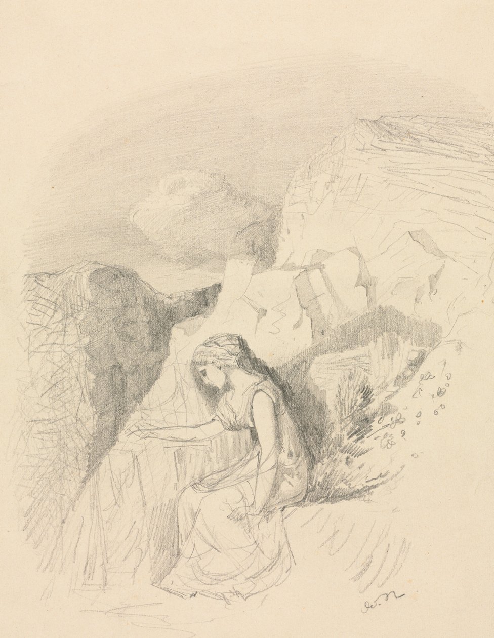 Melancholia, ok. 1868. autorstwa Odilon Redon