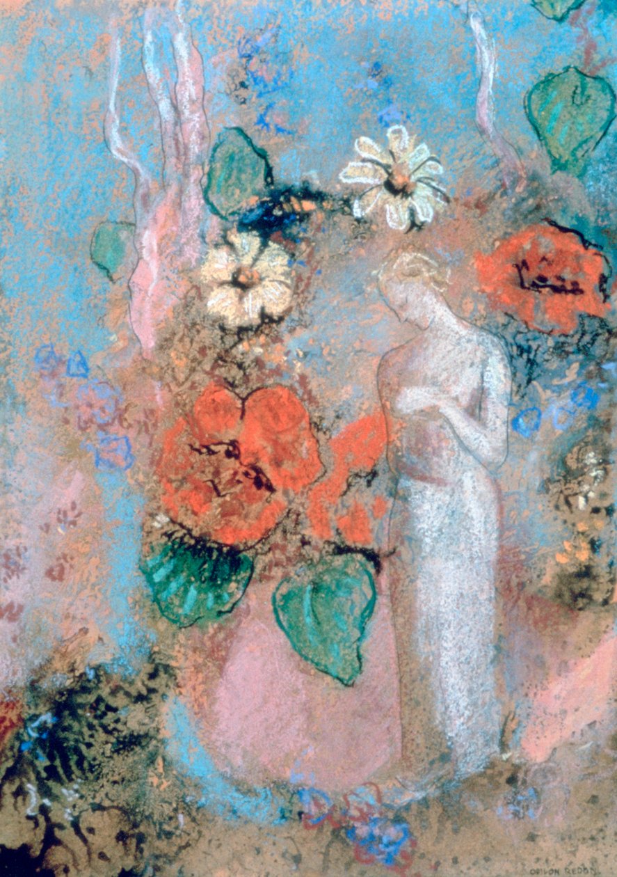 Pandora, ok. 1860-1916 r. autorstwa Odilon Redon