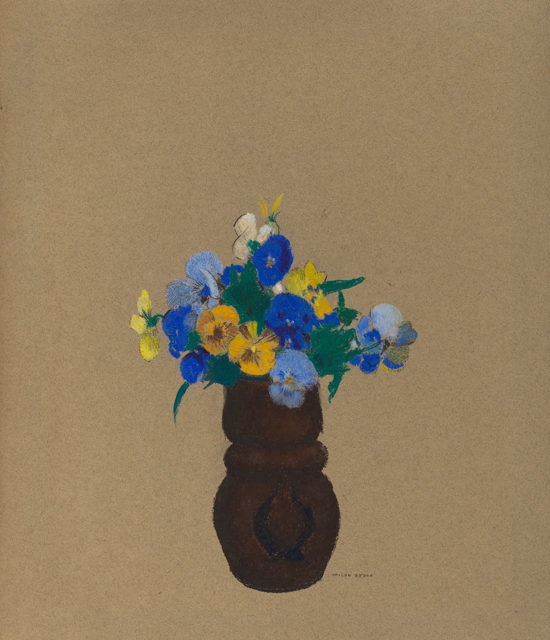 Bratki autorstwa Odilon Redon