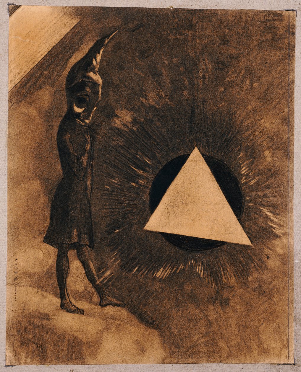 Troska o Absolut. Filozof, 1881 autorstwa Odilon Redon