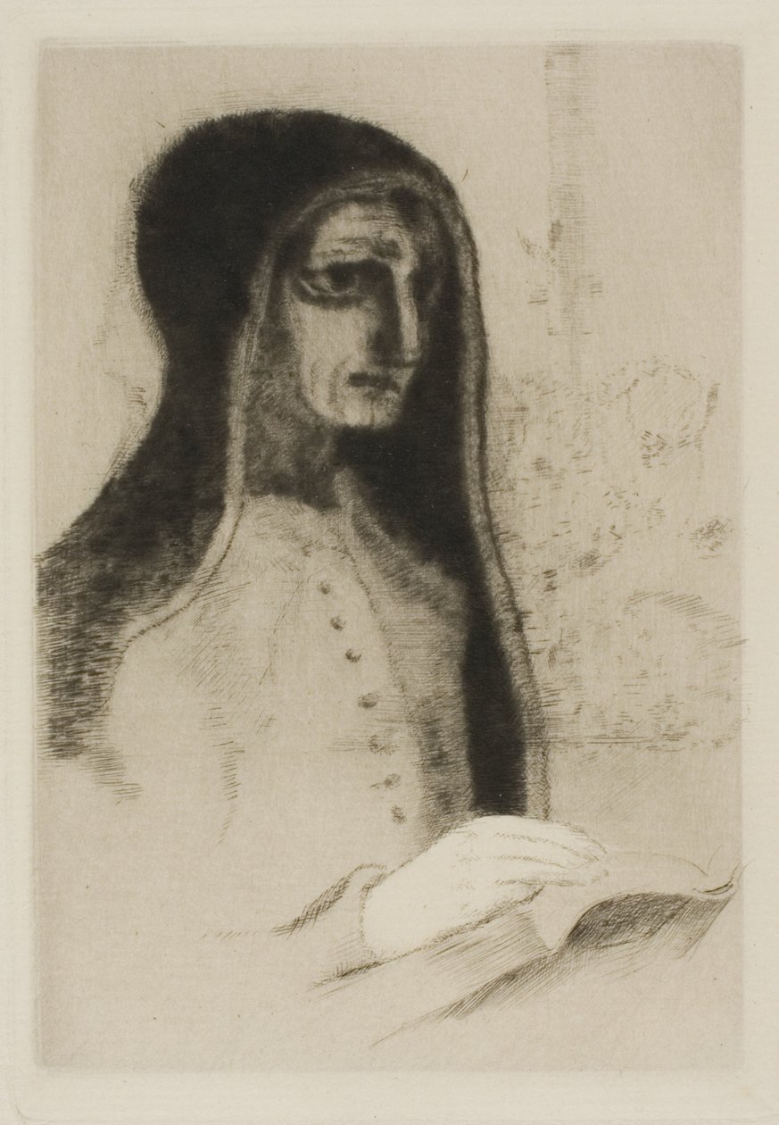 Księga (św. Teresa) autorstwa Odilon Redon