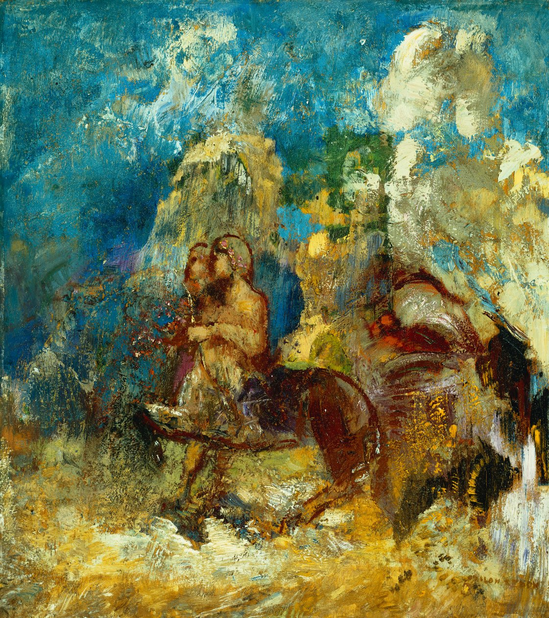 Centaur; Centaur, ok. 1910 autorstwa Odilon Redon