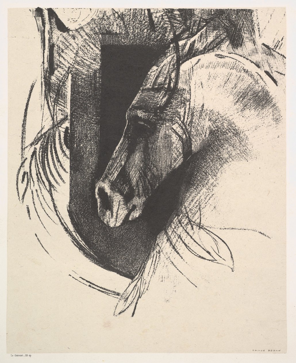 Ładowarka, 1894. autorstwa Odilon Redon