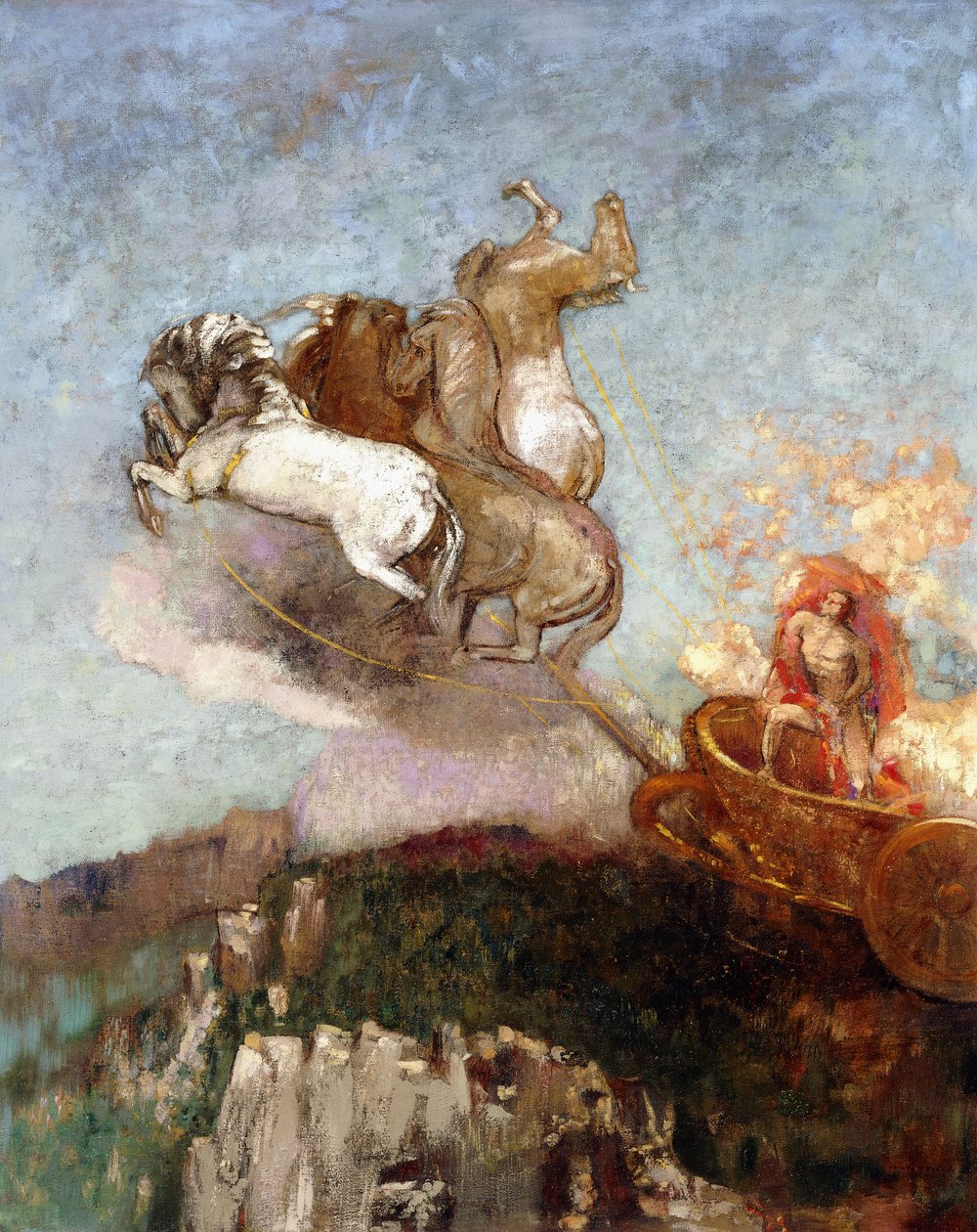 Rydwan Apolla, 1907-1908 autorstwa Odilon Redon