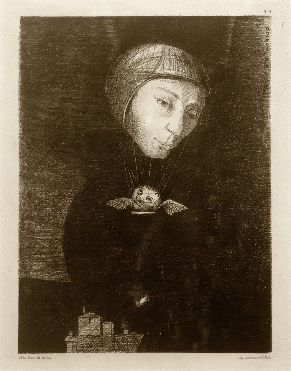 Smutny wzrost autorstwa Odilon Redon