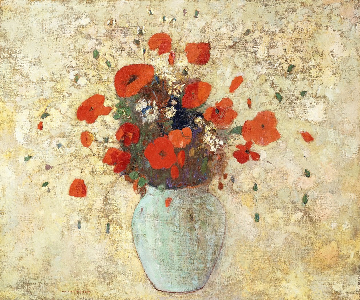 Wazon Maków; Wazon maków, 1905-09 autorstwa Odilon Redon