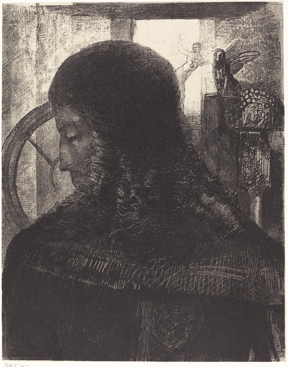 Vieux Chevalier (Stary Rycerz) autorstwa Odilon Redon
