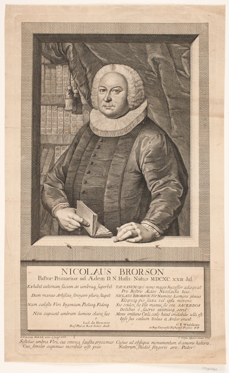 Nicolai Brorson autorstwa Odvardt Helmoldt de Lode