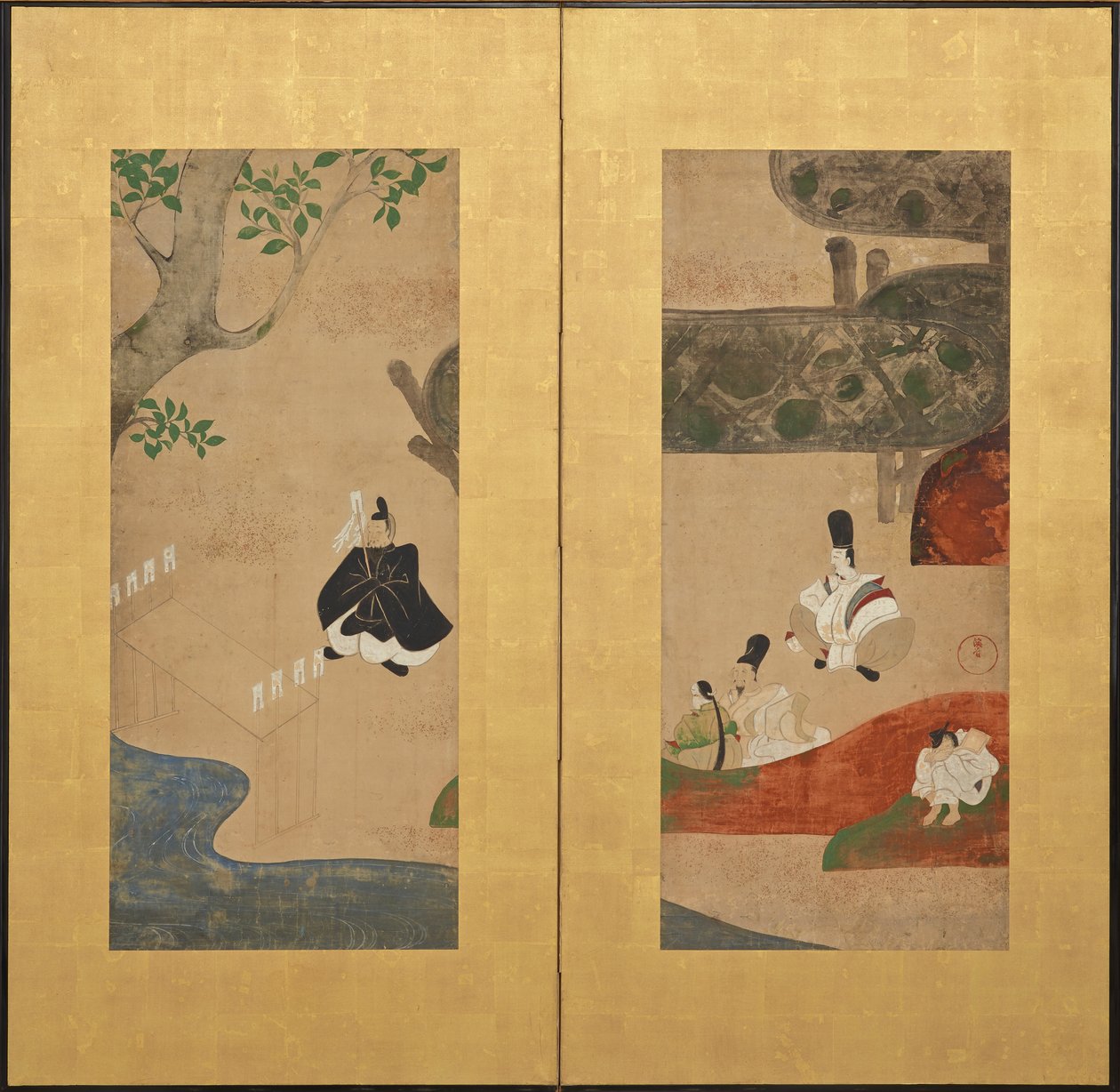 Ceremonia Shinto autorstwa Ogata Kenzan