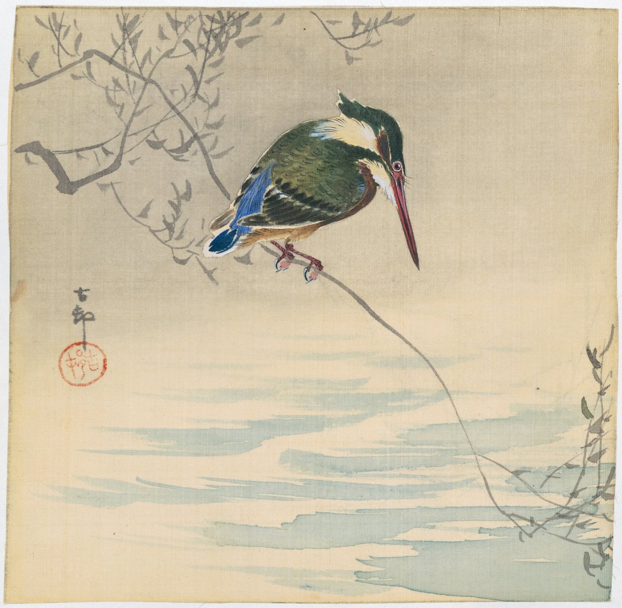 Zimorodek autorstwa Ohara Koson