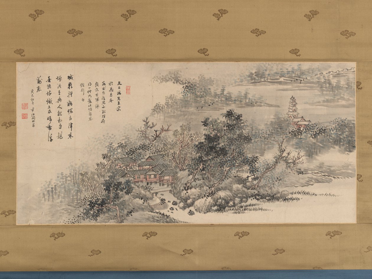 Falewell Gift and Valley Minutes, 1833. autorstwa Okada Hanko