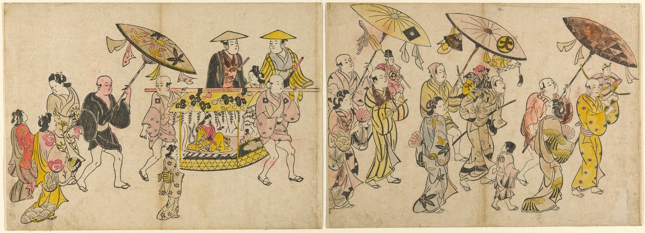 Parada Lalek autorstwa Okumura Masanobu
