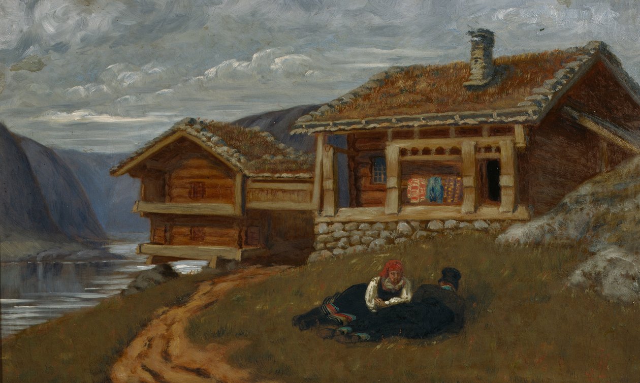 Setesdal (olej na płótnie) autorstwa Olaf Isaachsen