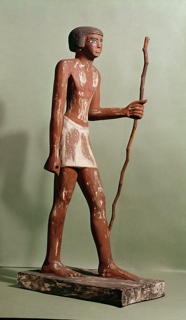 Model urzędnika (drewno malowane) autorstwa Old Kingdom Egyptian