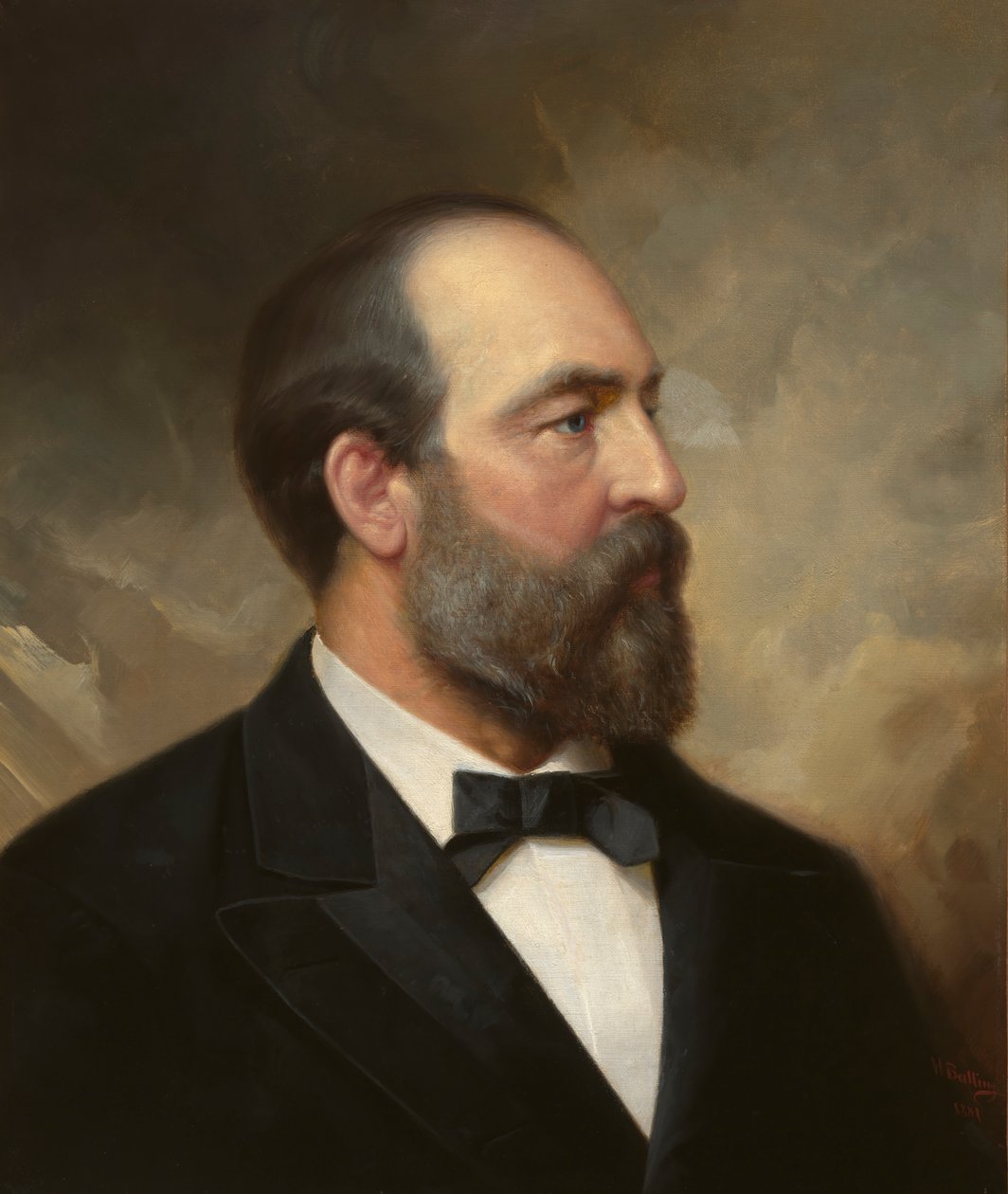 James Garfield, 1881. autorstwa Ole Peter Hansen Balling