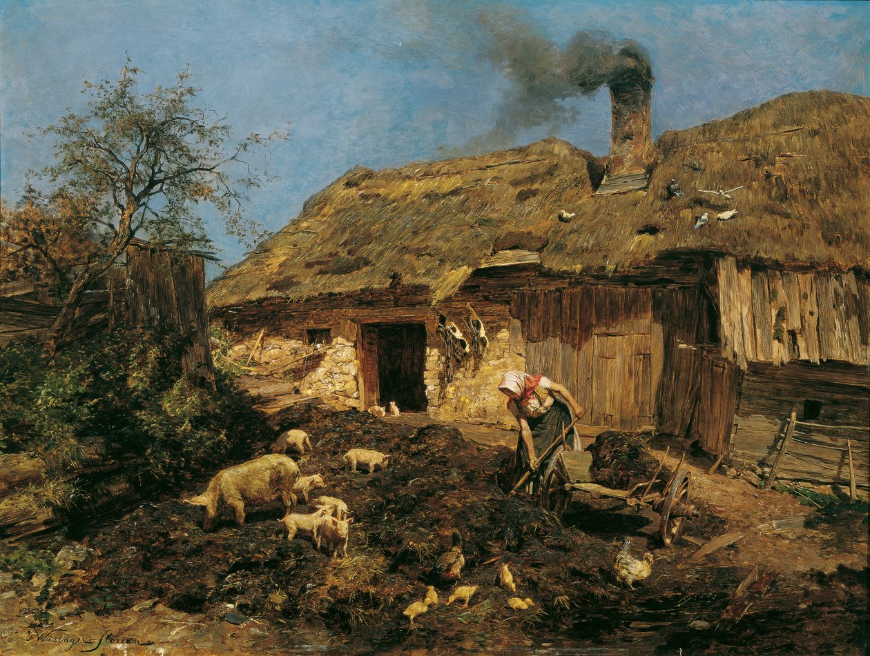 praca na farmie autorstwa Olga Wisinger Florian