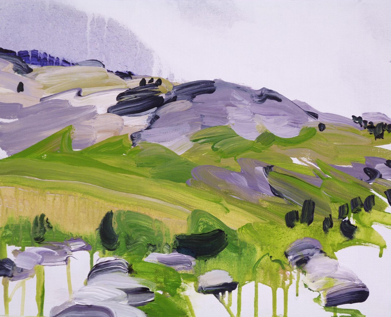 Leukerbad 14, 2012 (akryl na płótnie) autorstwa Olivier Morel