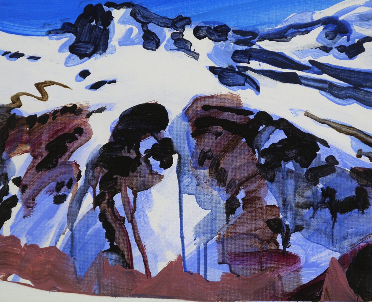 Leukerbad 25, 2012 (akryl na płótnie) autorstwa Olivier Morel