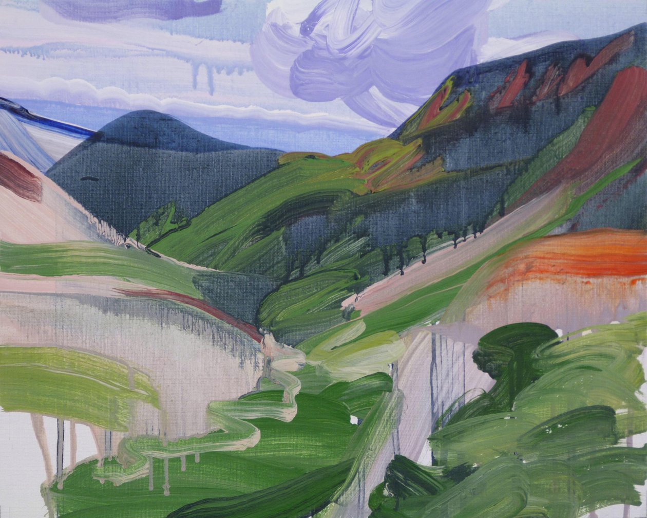 Leukerbad 4, 2012 (akryl na płótnie) autorstwa Olivier Morel
