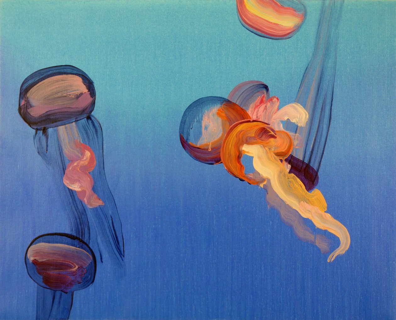 Méduses 14, 2013 (akryl na płótnie) autorstwa Olivier Morel