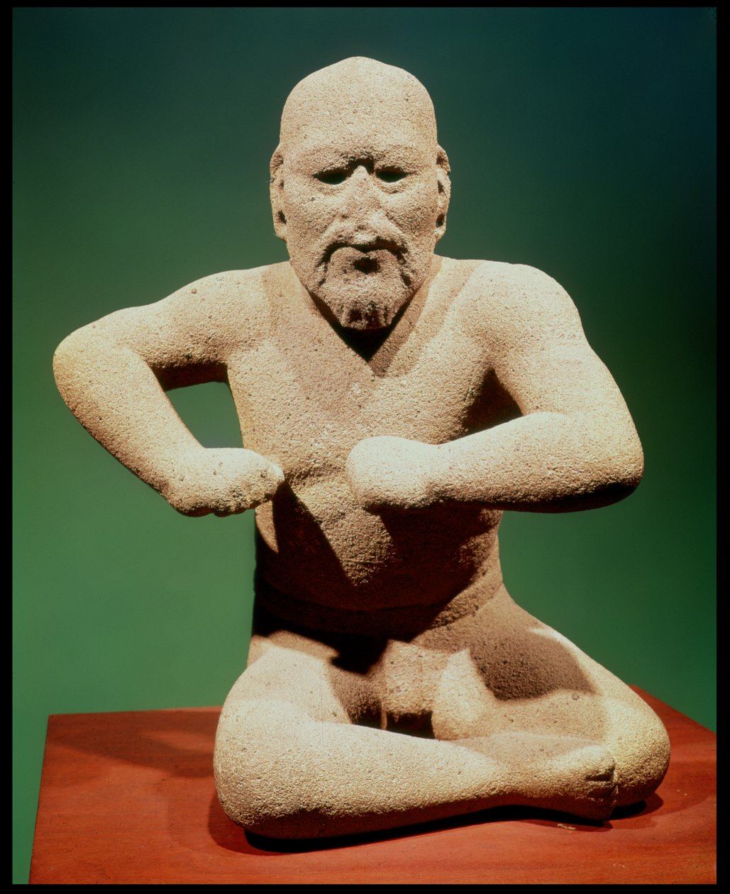 Figurka zapaśnika autorstwa Olmec