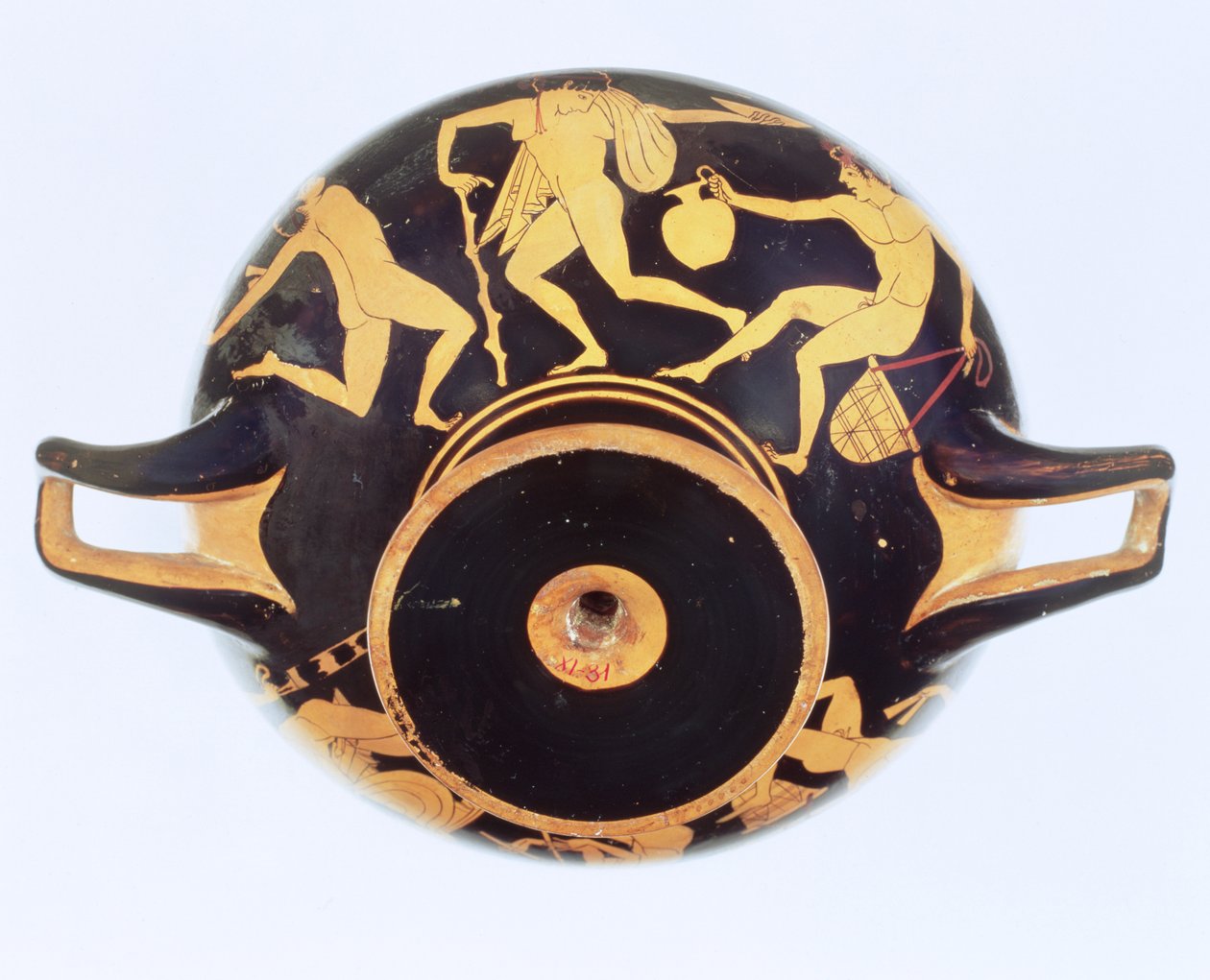 Poddasze czerwonofigurowe kylix, 500-480 p.n.e. (ceramika) autorstwa Onesimos Painter