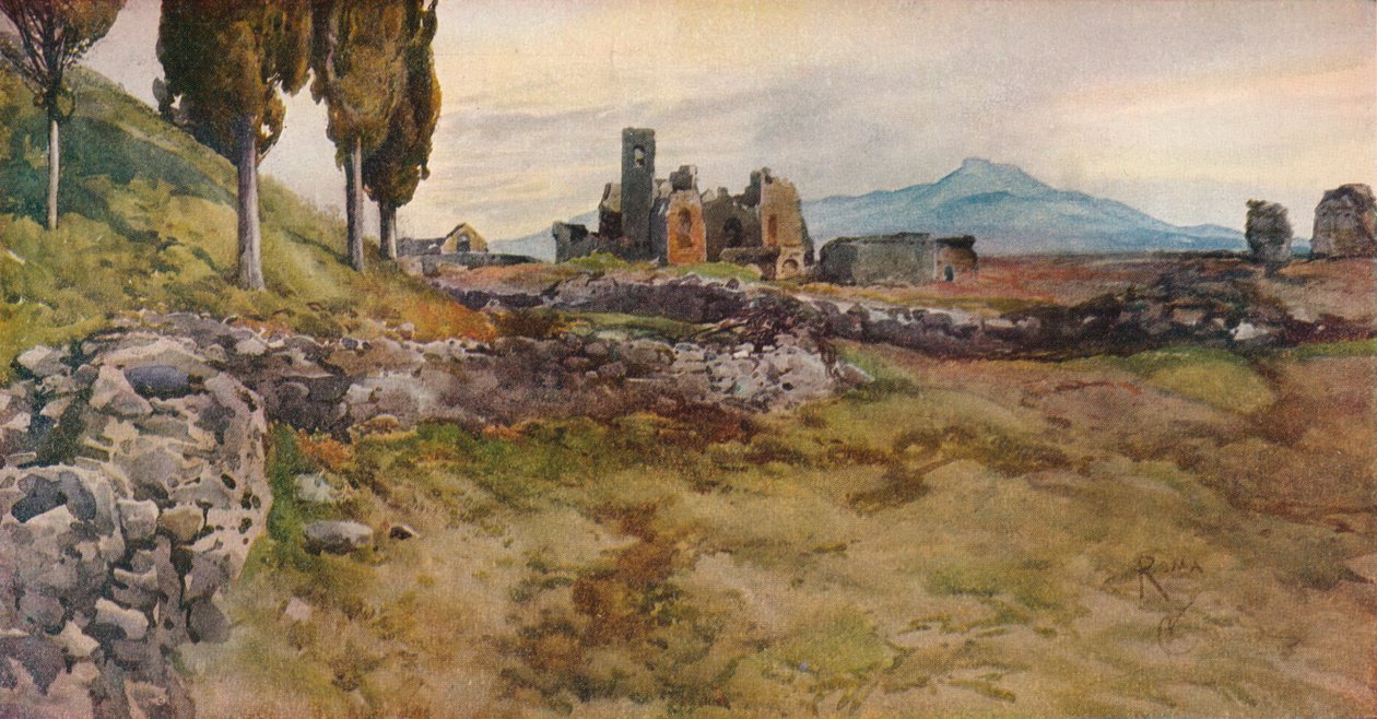 „Na Via Appia”, XIX w. autorstwa Onorato Carlandi