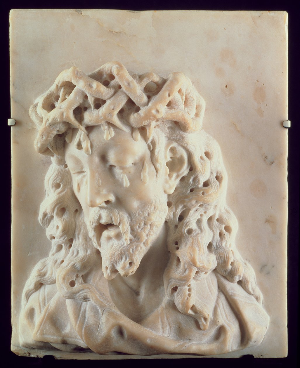 Chrystus jako Mąż Bolesny, ok. 1690 (marmur) autorstwa Onorio Marinari