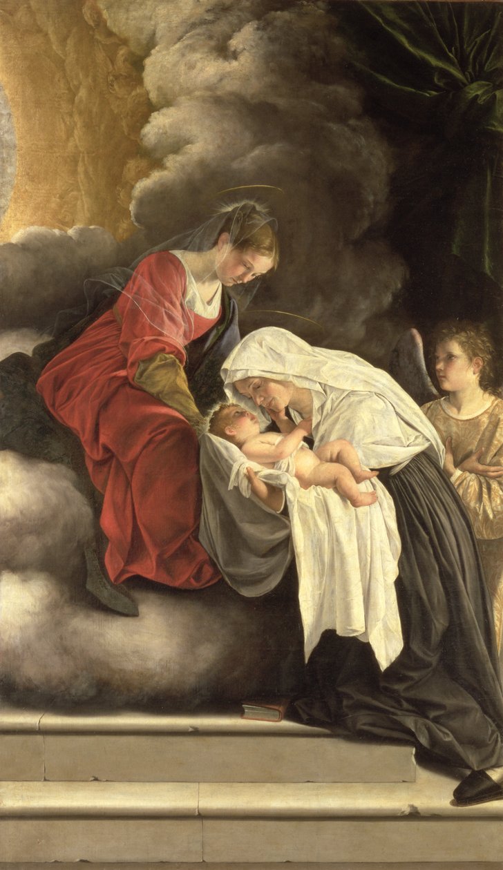 Madonna z Dzieciątkiem i św. Frances z Rzymu autorstwa Orazio Gentileschi