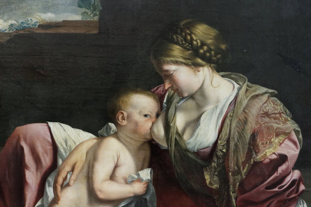 Odpoczynek po locie do Egiptu autorstwa Orazio Gentileschi