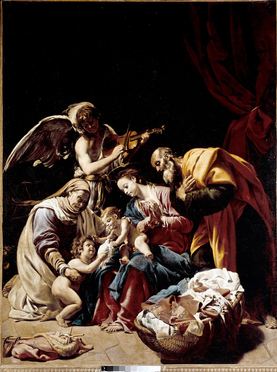 Holy family autorstwa Orazio Borgianni