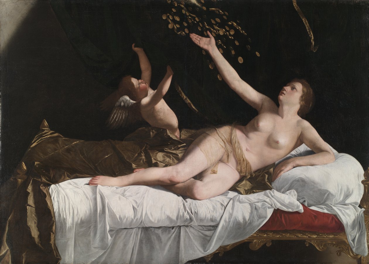 Danae, c.1623 autorstwa Orazio Gentileschi