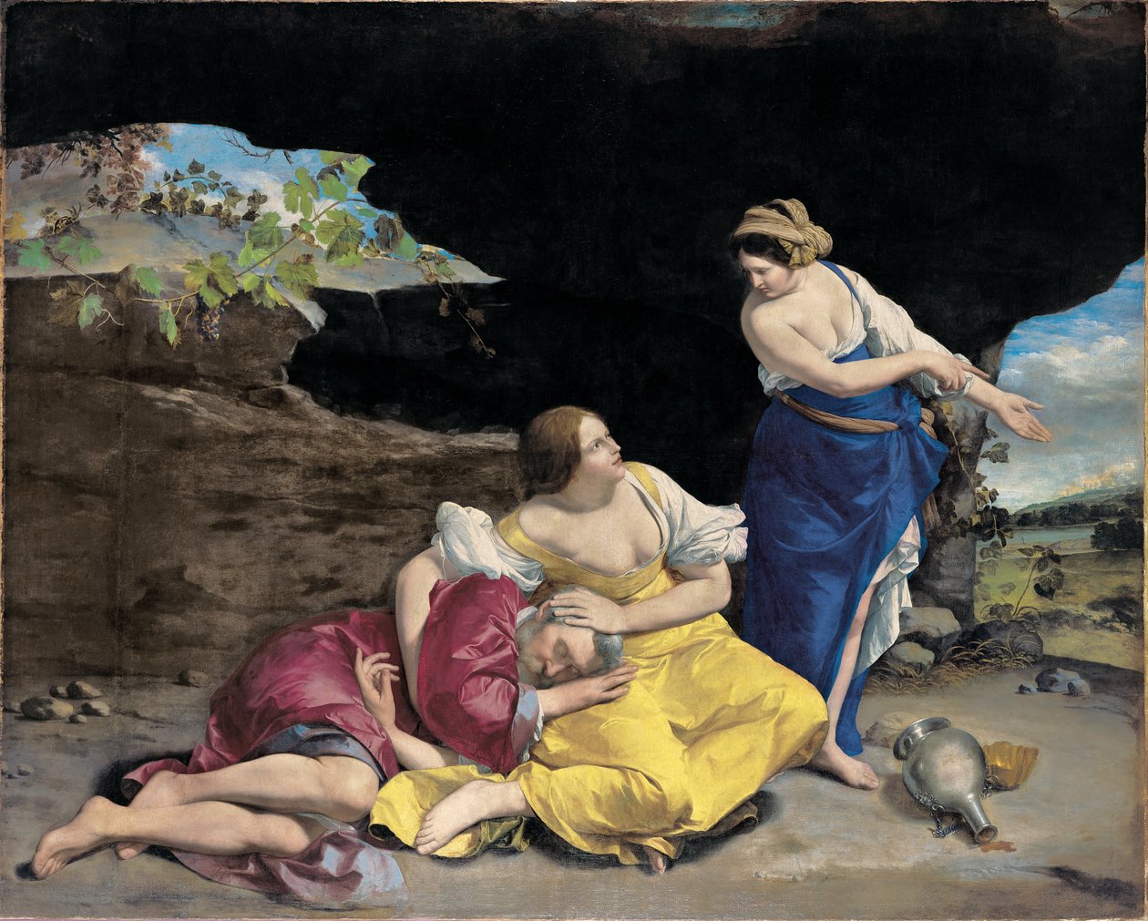 Lot i jego córki autorstwa Orazio Gentileschi