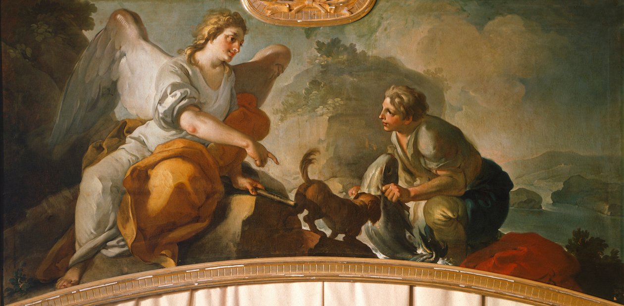 Tobiasz i Anioł, Oronzo Tiso (1726-1800) autorstwa Oronzo Tiso