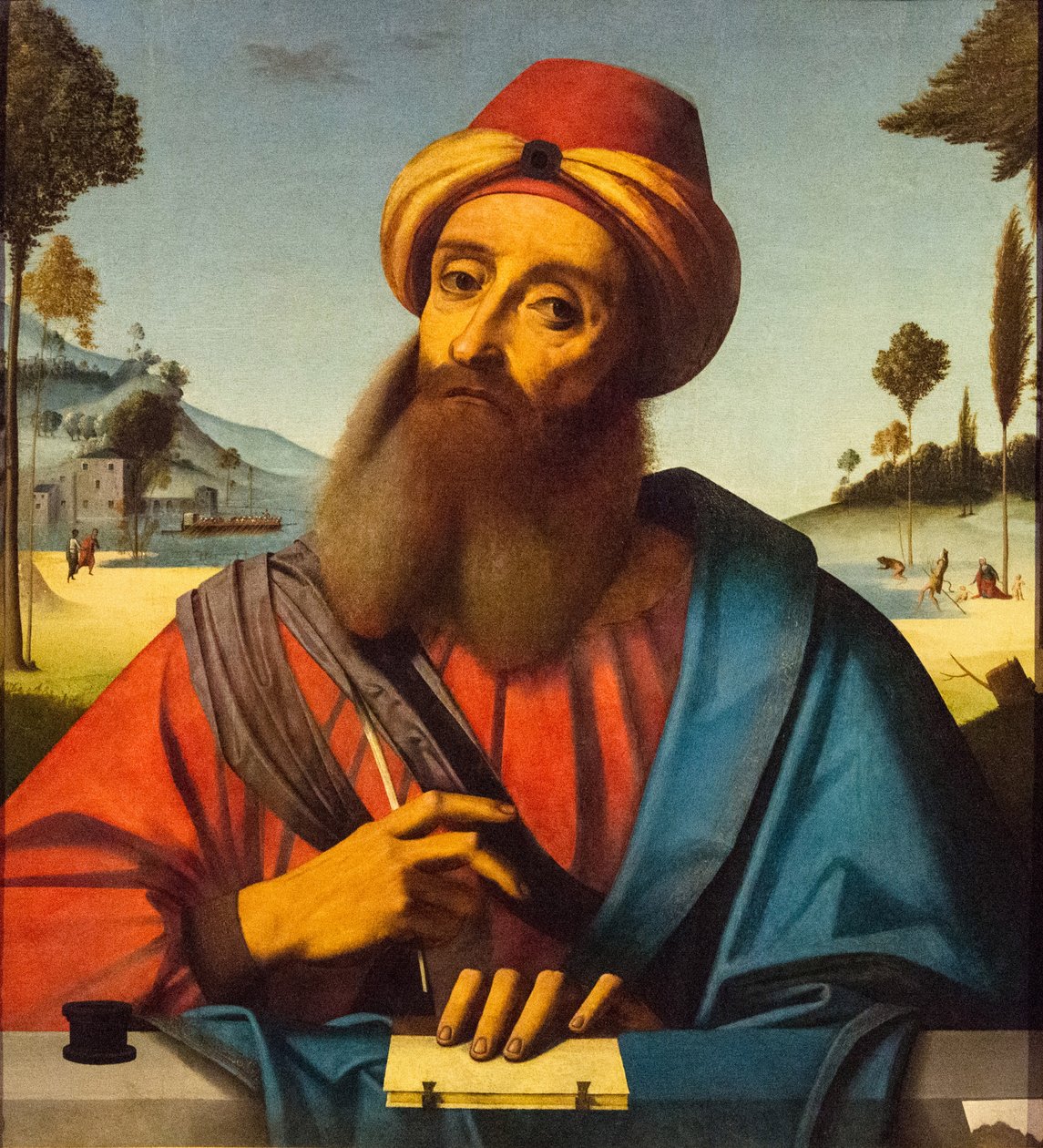 Portret Owidiusza, ca. 1505-1510. autorstwa Ortolano