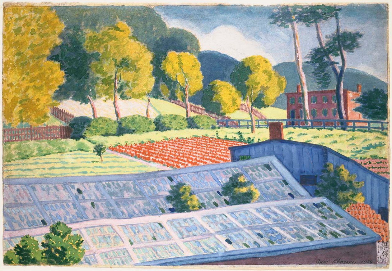 Fort Washington Avenue w 1911 r. autorstwa Oscar Florianus Bluemner
