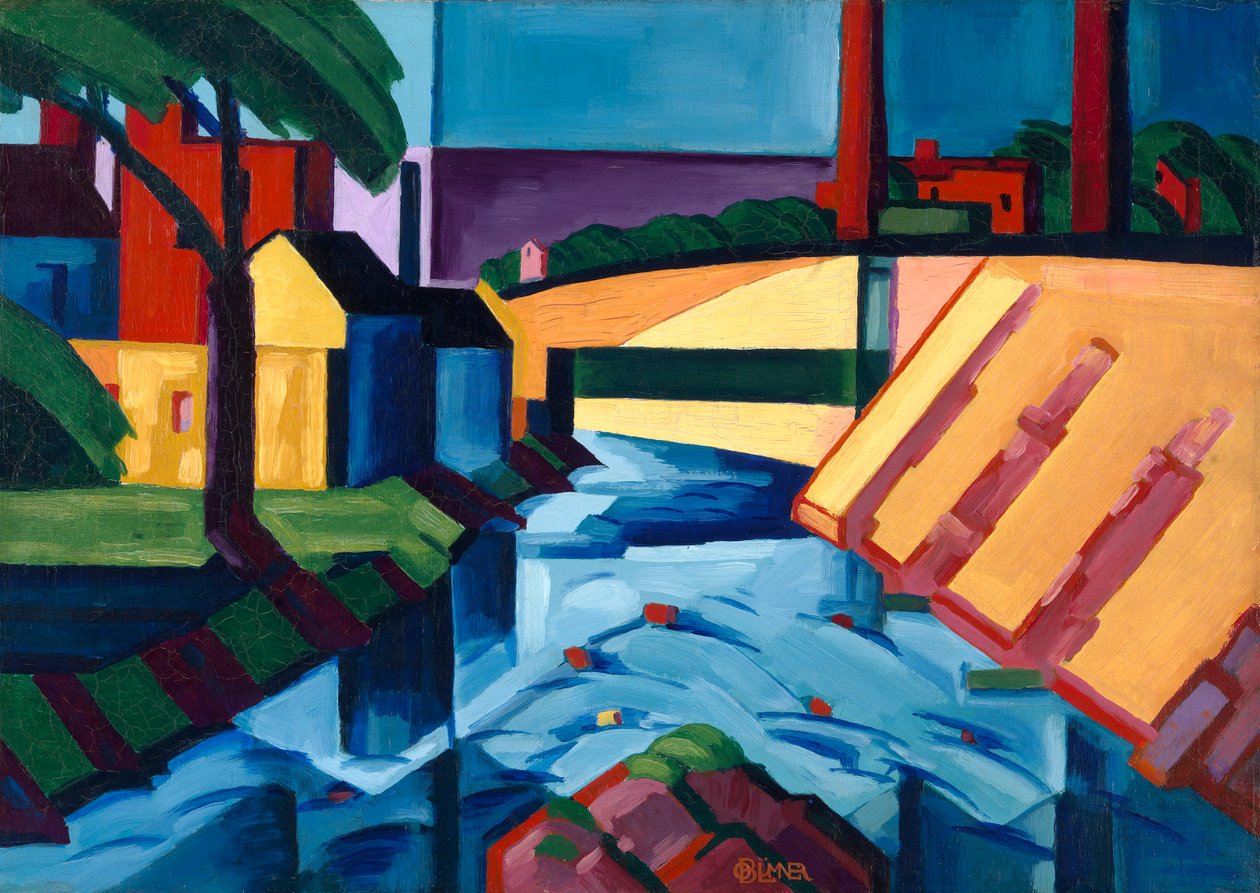 Dźwięki wieczoru, 1911-1917. autorstwa Oscar Bluemner