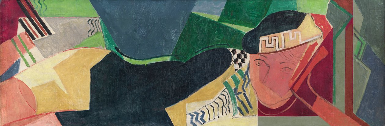 Leżąca kobieta, ok. 1931 r. autorstwa Oskar Moll